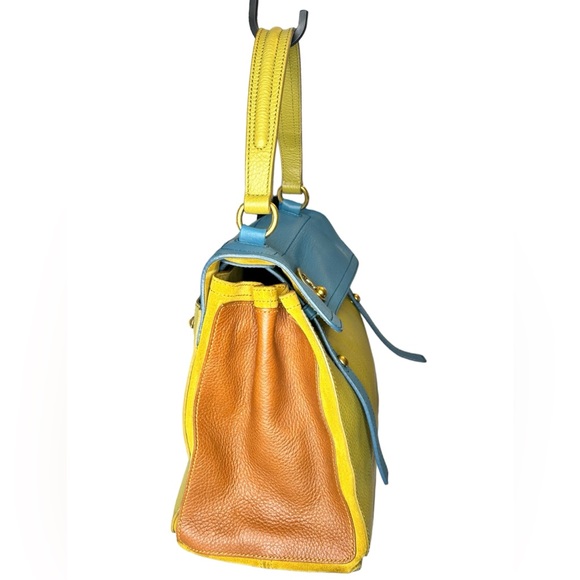 94 Saint Laurent's YSL Muse Multicolor Leather Handbag - Picture 5 of 16